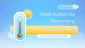 مادة الرياضيات للصف الأول الابتدائي - الدرجة الأولى: درجة الحرارة
