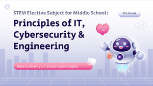 Subiect opțional STEM pentru gimnaziu - clasa a VII-a: principii IT, securitate cibernetică și inginerie