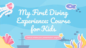 Ma première expérience de plongée : cours pour enfants