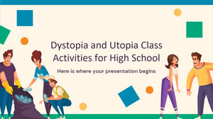 Activités de classe Dystopia et Utopia pour le lycée