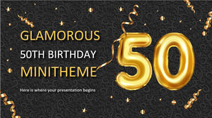 Büyüleyici 50. Doğum Günü Mini Teması