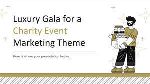 Gala de luxo para um tema de marketing de evento de caridade