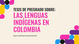 لغات السكان الأصليين في كولومبيا أطروحة البكالوريوس