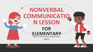 İlkokul için Sözsüz İletişim Dersi