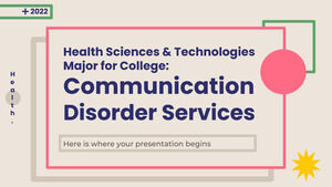 대학 건강 과학 및 기술 전공: 의사소통 장애 서비스