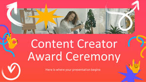 Cérémonie de remise des prix des créateurs de contenu