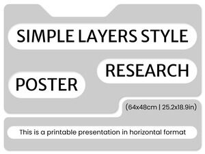 간단한 레이어 스타일 연구 포스터