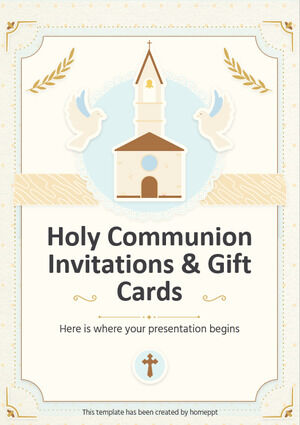 Inviti e buoni regalo per la comunione