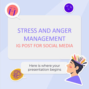 ストレスと怒りの管理 ソーシャル メディアの IG 投稿
