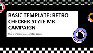 Modelo Básico: Campanha MK Estilo Retro Checker