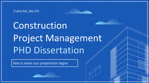 Кандидатская диссертация по управлению строительными проектами