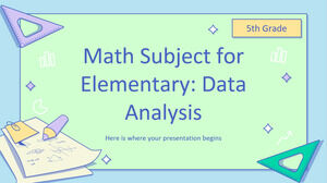 İlköğretim - 5. Sınıf Matematik Konusu: Veri Analizi