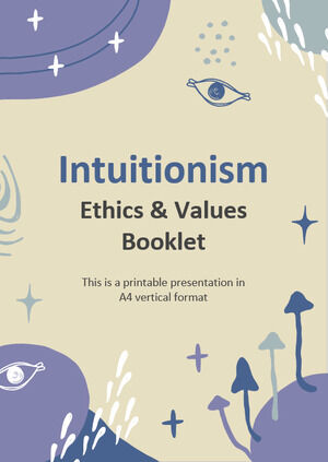 Intuicionismo - Folleto de Ética y Valores