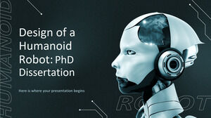 Progettazione di un robot umanoide: tesi di dottorato