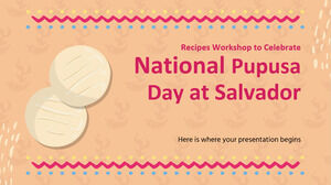 Laboratorio di ricette per celebrare la Giornata Nazionale della Pupusa in El Salvador