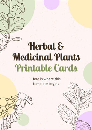 Cartes imprimables de plantes médicinales et médicinales