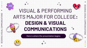 Hauptfach Visual & Performing Arts für das College: Design & Visuelle Kommunikation