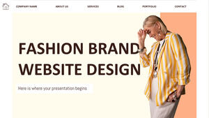 Дизайн сайта модного бренда