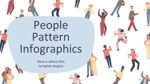 Infografiki wzór ludzi
