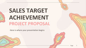 Sales Target Achievement Project Proposal