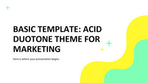 Szablon podstawowy: motyw Acid Duotone do celów marketingowych