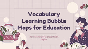 Vokabellernblasenkarten für Bildung