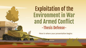 戰爭和武裝衝突中的環境開發論文答辯