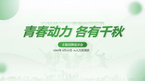 Spring Campus Recruitment PPT-Vorlage für das Unternehmen Xiaoxin