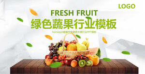 Bellissimo modello PPT di sfondo di frutta Download gratuito