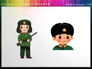 Laden Sie fünf PPT-Materialien zum Thema Cartoon herunter, um von Lei Feng zu lernen