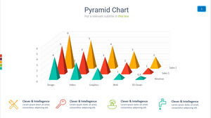 3D 피라미드 PPT 그래픽 자료