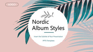 Template Powerpoint Gratis untuk Gaya Album Nordik