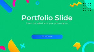 Бесплатный шаблон Powerpoint для слайдов портфолио
