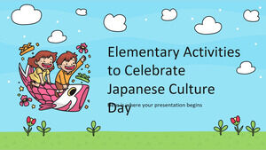 日本の文化の日を祝うための初歩的な活動
