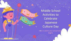日本の文化の日を祝う中学校の活動
