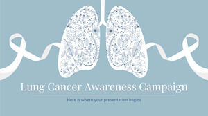 Campagne de sensibilisation au cancer du poumon