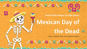 Sujet d'études sociales pour l'école secondaire : Journée mexicaine des morts