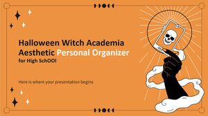Halloween Witch Academia Aesthetic Personal Organizer for High School