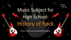 Przedmiot muzyczny w liceum: historia rocka