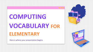 Computing Vocabolario per Elementare
