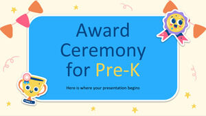 Cérémonie de remise des prix pour le pré-K