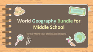 Pacote de geografia mundial para o ensino médio
