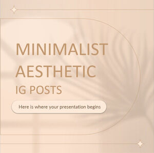 Postări IG estetice minimaliste