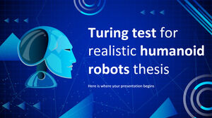 Test di Turing per la tesi sui robot umanoidi realistici