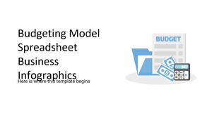 Penganggaran Model Spreadsheet Infografis Bisnis