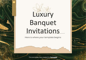Invitations de banquet de luxe