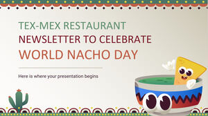 จดหมายข่าวร้านอาหาร Tex-Mex เพื่อเฉลิมฉลองวัน Nacho โลก