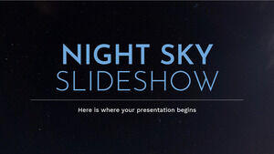 Presentación de diapositivas del cielo nocturno