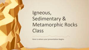 Clase de rocas ígneas, sedimentarias y metamórficas