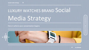 Estrategia de redes sociales de la marca de relojes de lujo